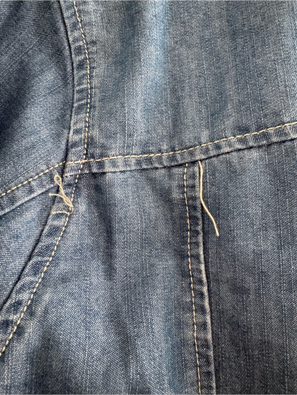 Classic Light Blue Denim Button-Up Shirt - Picture 3 of 5
